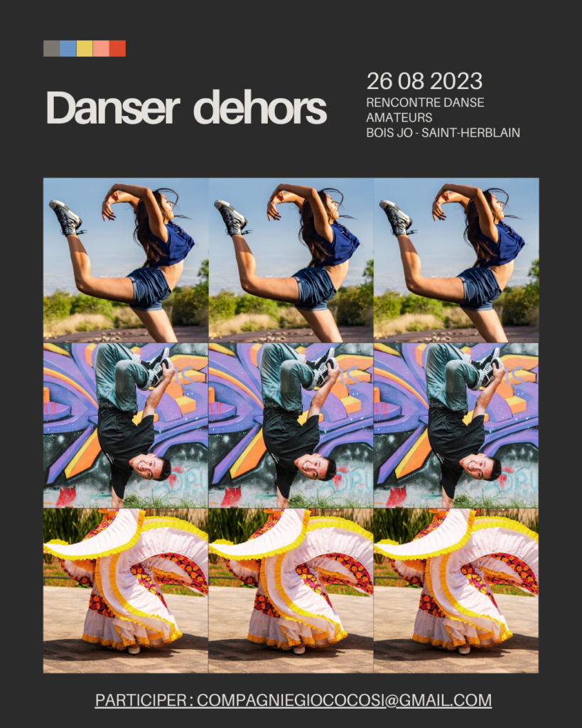 Danser dehors – rencontre danse amateurs à Saint Herblain le 26 août 2023