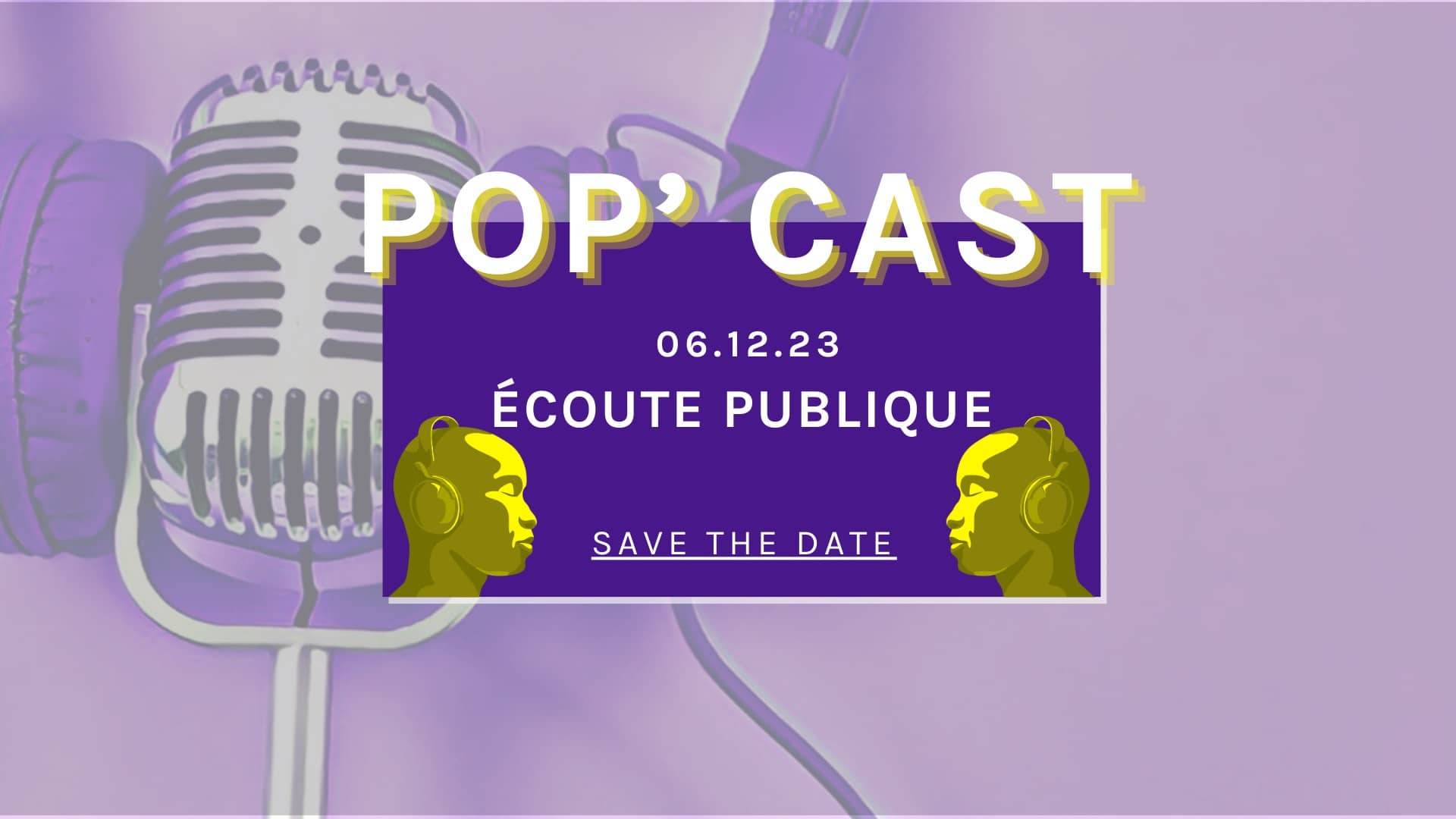 visuel de l'écoute publique de pop' média