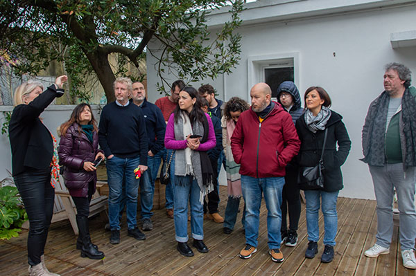 Photo des participants à l'envolée de la chrysalide