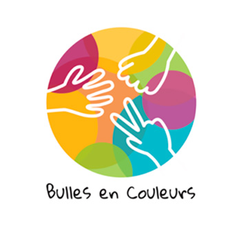 Logo de bulles en couleurs