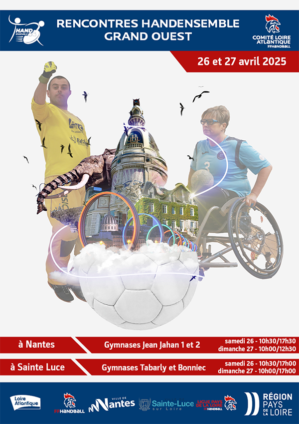affiche des Rencontres Handensemble Grand Ouest 2025 les 26 et 27 avril