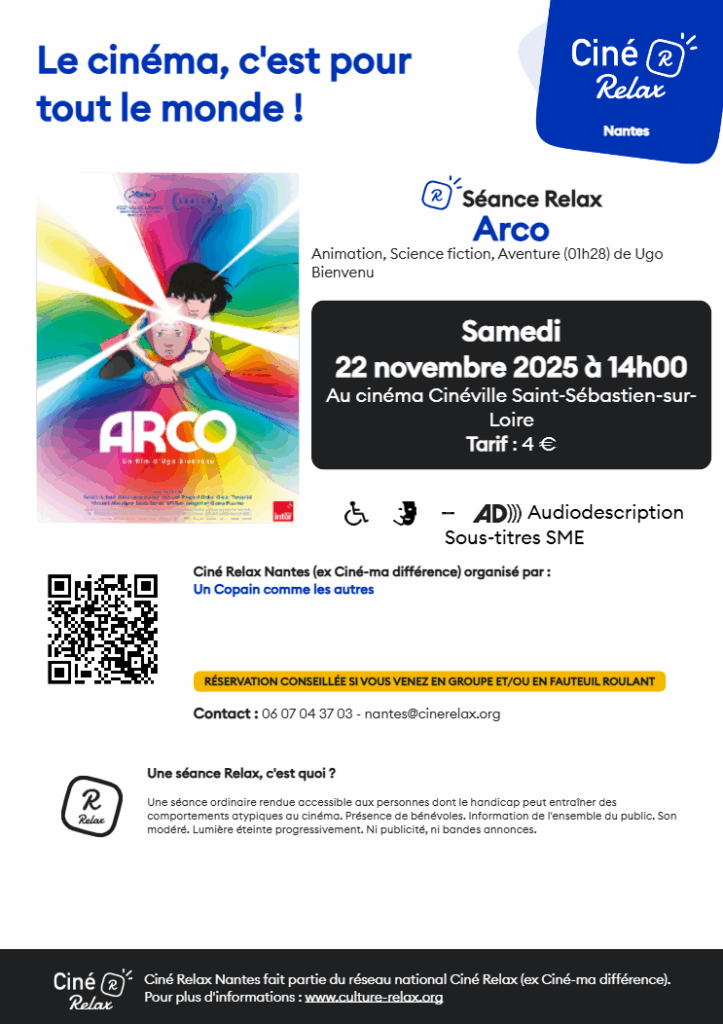 affiche de la séance ciné-relax du film Arco