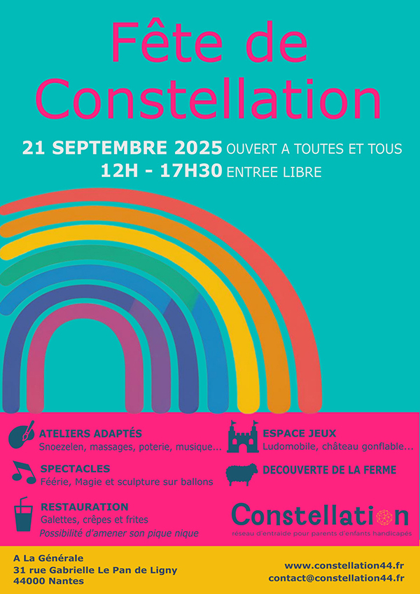affiche de la fête de constellation 2025