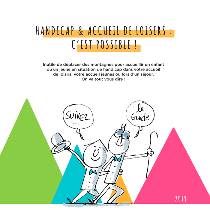 visuel du guide handicap et accueil de loisirs c'est possible