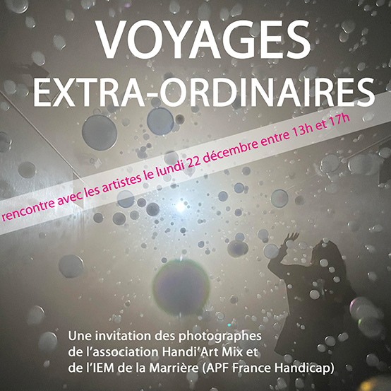 affichecde l'exposition photo des voyages extra-ordinaire