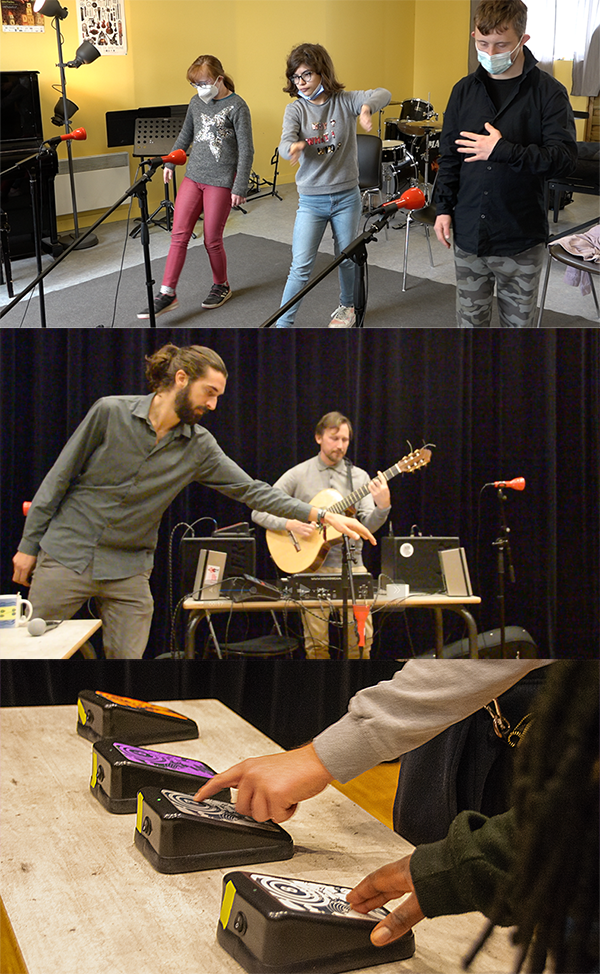 photo de plusieurs personnes en train d'utiliser un soundbeam