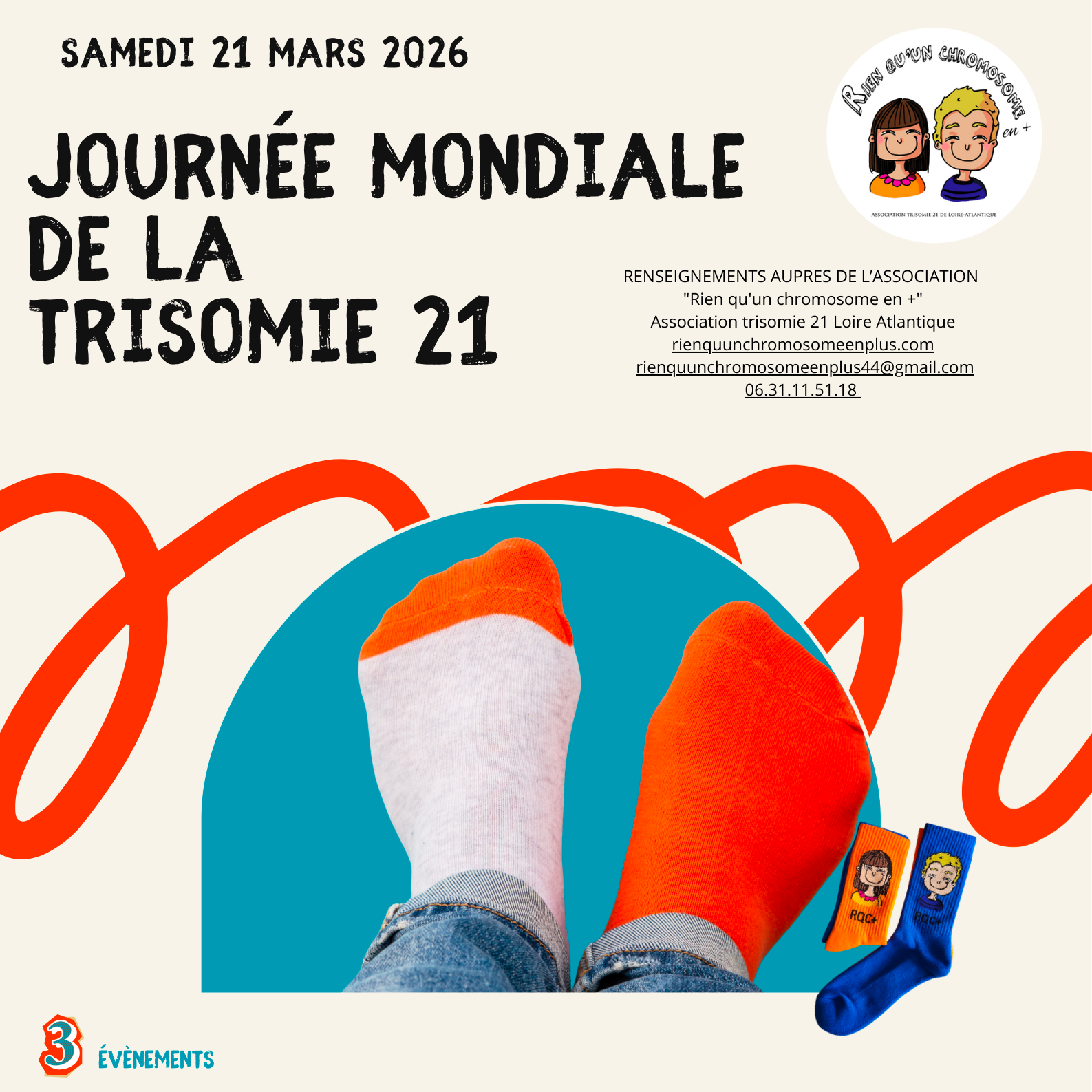 La journée mondiale de la Trisomie 21 avec Rien qu&rsquo;un Chromosome en +