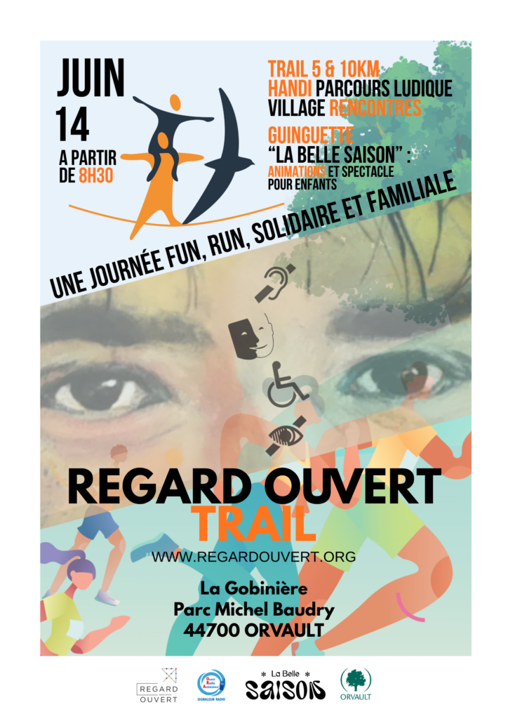 affiche de la regard ouvert trail le 14 juin