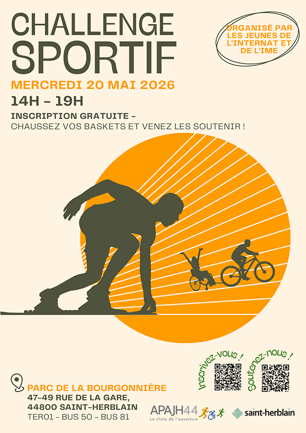 affiche du challenge sportif de l'apajh 44