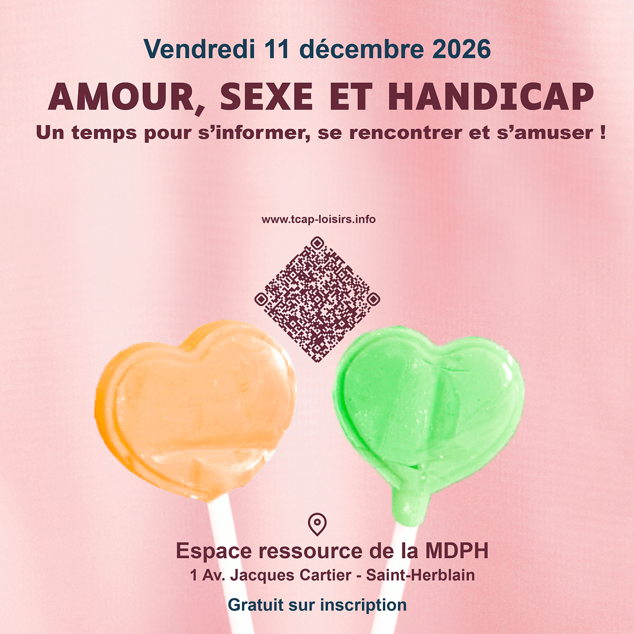 Amour, sexe et handicap le 11 décembre