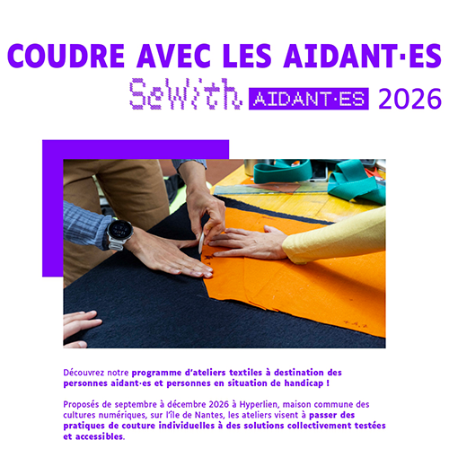 « Coudre avec les aidants » le programme des ateliers 2026